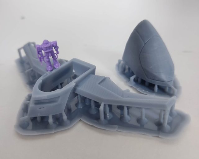 3Dプリンター 1/1200 ムサイ改型ワルキューレ 製作日誌（10日目）第一艦橋の印刷