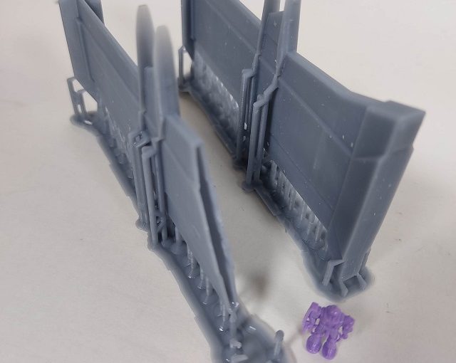 3Dプリンター 1/1200 ムサイ改型ワルキューレ 製作日誌（6日目）艦橋接続部の印刷