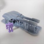 3Dプリンター 1/1200 ムサイ改型ワルキューレ 製作日誌（7日目）主砲部の印刷