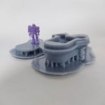 3Dプリンター 1/1200 ムサイ改型ワルキューレ 製作日誌（9日目）第二艦橋の印刷