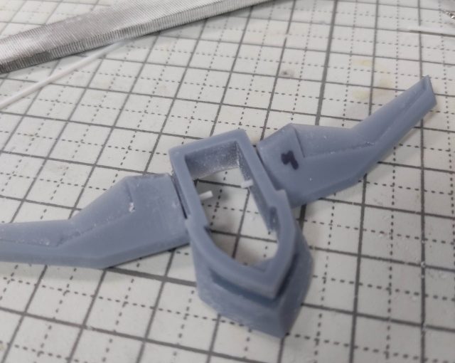 3Dプリンター 1/1200 ムサイ改型ワルキューレ 製作日誌（19日目）第１艦橋の修正