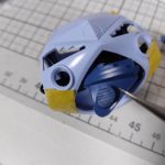 3Dプリンター 1/144 モビルダイバー ゼーゴック製作日誌（7日目）ズゴックの後ハメ加工