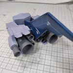 3Dプリンター 1/144 モビルダイバー ゼーゴック製作日誌（21日目）バインダー（尾翼）の取付け