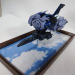 3Dプリンター 1/144 モビルダイバー ゼーゴック製作日誌（28日目）ディスプレイベースで飛行シーンを再現