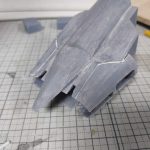 3Dプリンター 1/1200 ムサイ改型ワルキューレ 製作日誌（27日目）船首部分の修正（前編）