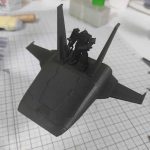 3Dプリンター ムサイ改型ワルキューレ 製作日誌（33日目）コムサイの塗装