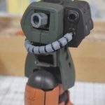 1/144 HG改造 MS-06F ガルマ・ザビ専用ザク製作日誌（13日目）上半身の組立て