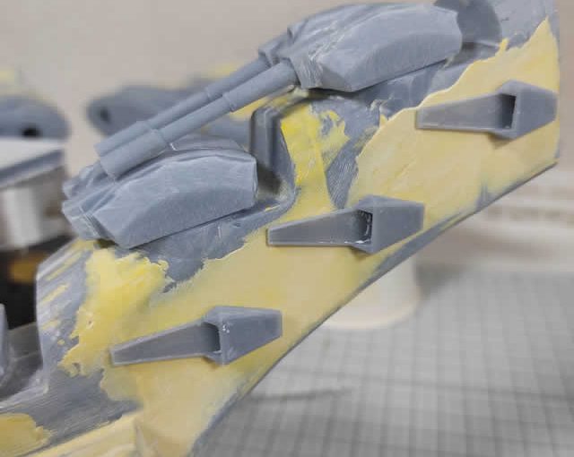 3Dプリンター ムサイ改型ワルキューレ 製作日誌（43日目）ミサイルランチャーの造形