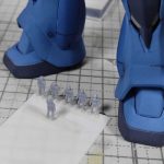 3Dプリンター 1/144 ジオン兵 ノーマルスーツ 製作日誌（4日目）ポーズ変更と造形物の追加