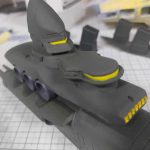 3Dプリンター ムサイ改型ワルキューレ 製作日誌（49日目）艦橋部分の塗り分け