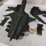3Dプリンター ムサイ改型ワルキューレ 製作日誌（58日目）クリア塗装