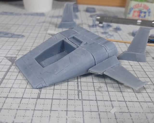 3Dプリンター ムサイ改型ワルキューレ リメイク日誌（３日目）主翼の造形