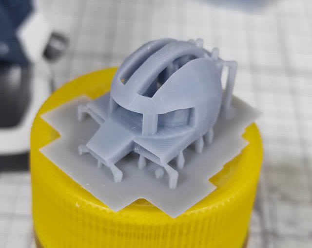 3Dプリント 1/144 高速機動型ザク製作日誌（３日目）頭部の造形