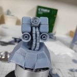 3Dプリント 1/144 高速機動型ザク製作日誌（15日目）背面動力パイプの造形