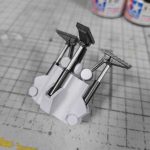 3Dプリント 1/144 高速機動型ザク製作日誌（23日目）脚部シャフトの塗分け