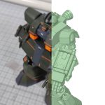 3Dプリント 1/144 サイコミュ試験型ザク製作日誌（50日目）完成と撮影