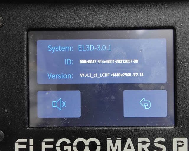 ELEGOO MARS PROのファームウェア更新方法