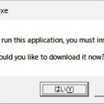 HandBrakeでエラーメッセージ[To run this application, you must install .NET. Would you like to download it now?]が表示された場合の対処法