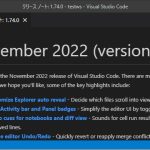 VisualStudioCode 1.74 気になった機能レビュー