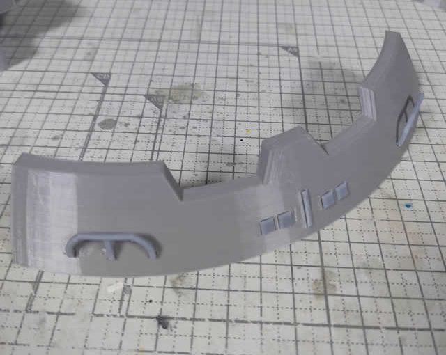 3Dプリント 閃光のハサウェイ CARGO PISA（カーゴ・ピサ）製作日誌（11日目）貨物室ユニットの造形（その壱）