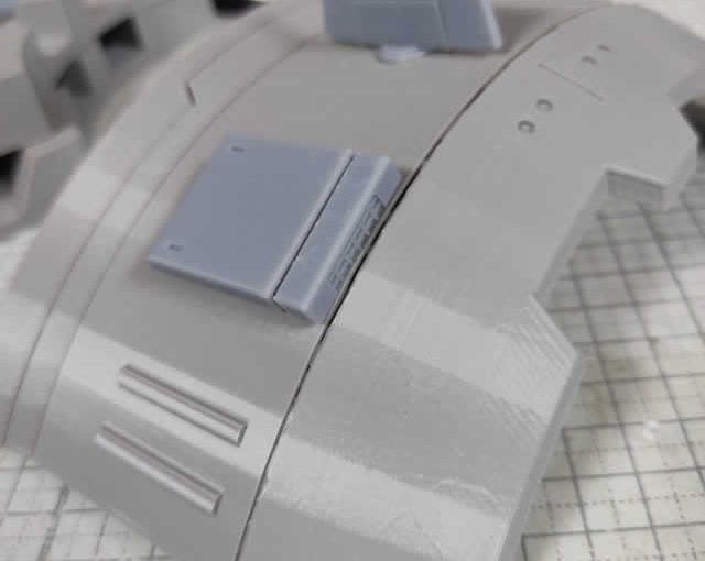 3Dプリント 閃光のハサウェイ CARGO PISA（カーゴ・ピサ）製作日誌（14日目）貨物室スラスターの造形