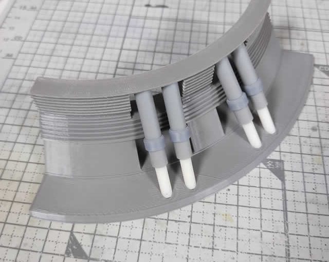 3Dプリント 閃光のハサウェイ CARGO PISA（カーゴ・ピサ）製作日誌（17日目）ブースター内部の造形（後編）