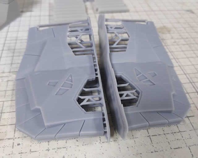 3Dプリント 閃光のハサウェイ CARGO PISA（カーゴ・ピサ）製作日誌（22日目）搭乗ハッチ周辺の試作造形