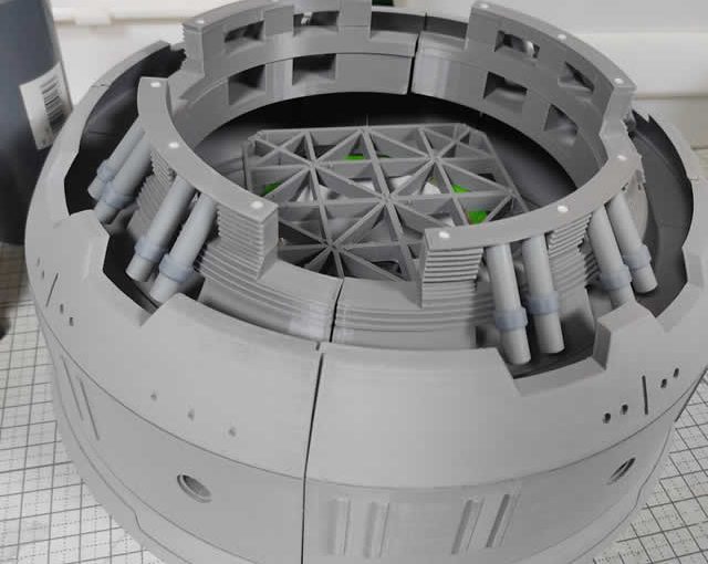 3Dプリント 閃光のハサウェイ CARGO PISA（カーゴ・ピサ）製作日誌（46日目）修正パーツの仮組み
