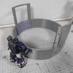 3Dプリント 閃光のハサウェイ CARGO PISA（カーゴ・ピサ）製作日誌（52日目）貨物室の側壁の造形（その２）