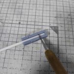 3Dプリント 閃光のハサウェイ CARGO PISA（カーゴ・ピサ）製作日誌（53日目）プラ棒を同じ長さでカット