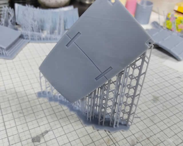 3Dプリント 閃光のハサウェイ CARGO PISA（カーゴ・ピサ）製作日誌（76日目）貨物室壁面のデザインと造形