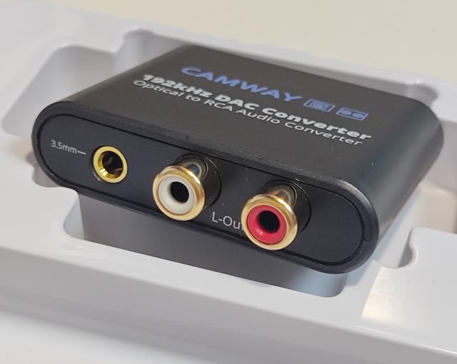 CAMWAY SPDIF RCA コンバーター 開封レビュー