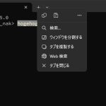 Windows Terminalの［Web 検索］の検索エンジンを変更する場合の対処法