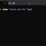 Windows TerminalでAdobe Fontsが［見つからないフォント］が表示される場合の対処法