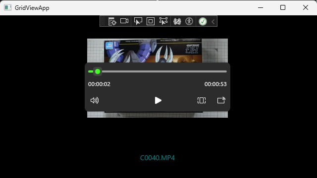 C# WinUI3 のMediaPlayerElementに動画再生コントロールを表示する手順