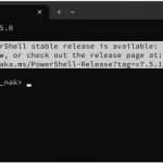 PowerShellで［A new PowerShell stable release is available］が表示された場合の対処法