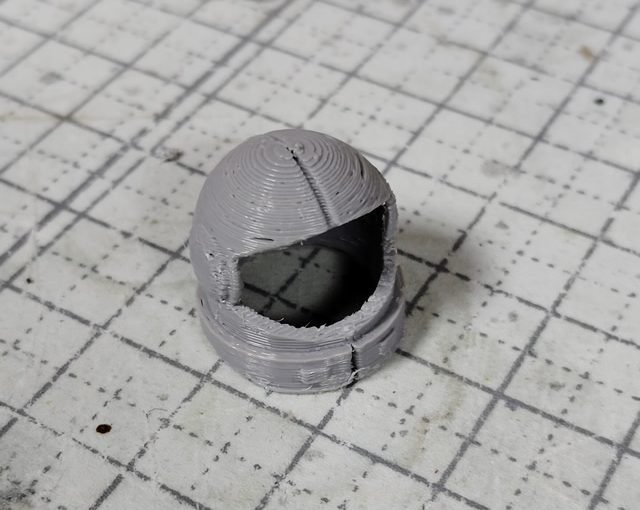 3Dプリント 地球連邦軍 重装宇宙服 製作日誌（2日目）