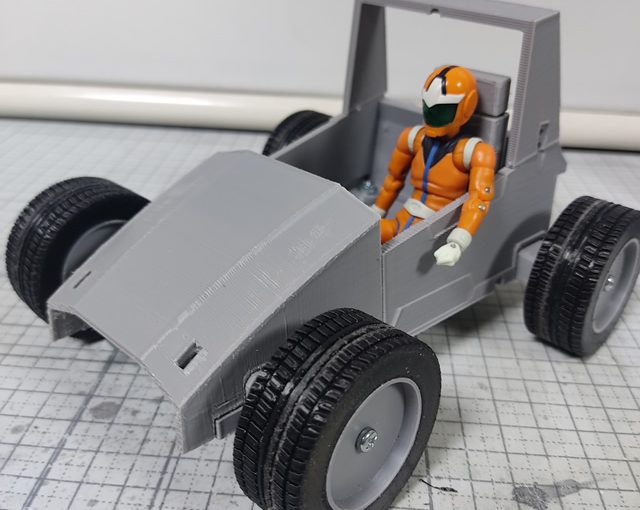 3Dプリント 地球連邦軍 08V-SP バギー 製作日誌（12日目）タイヤの試作造形（２）