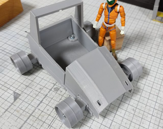 3Dプリント 地球連邦軍 08V-SP バギー 製作日誌（10日目）タイヤホイールの試作造形