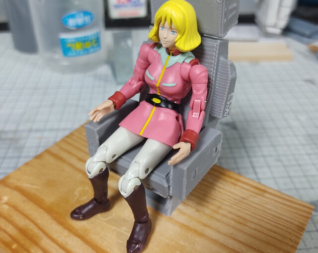 3Dプリント ホワイトベース ブリッジ製作日誌（5日目）通信ブースのテスト造形